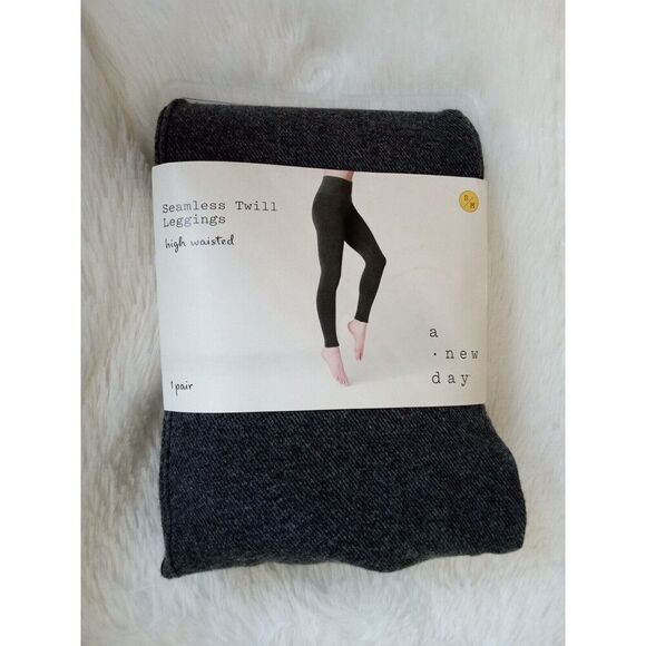 COPY - Women's High Waisted Seamless Twill Leggings (S/M ~ 4-10) "HEATHER GRAY"… - Picture 2 of 7